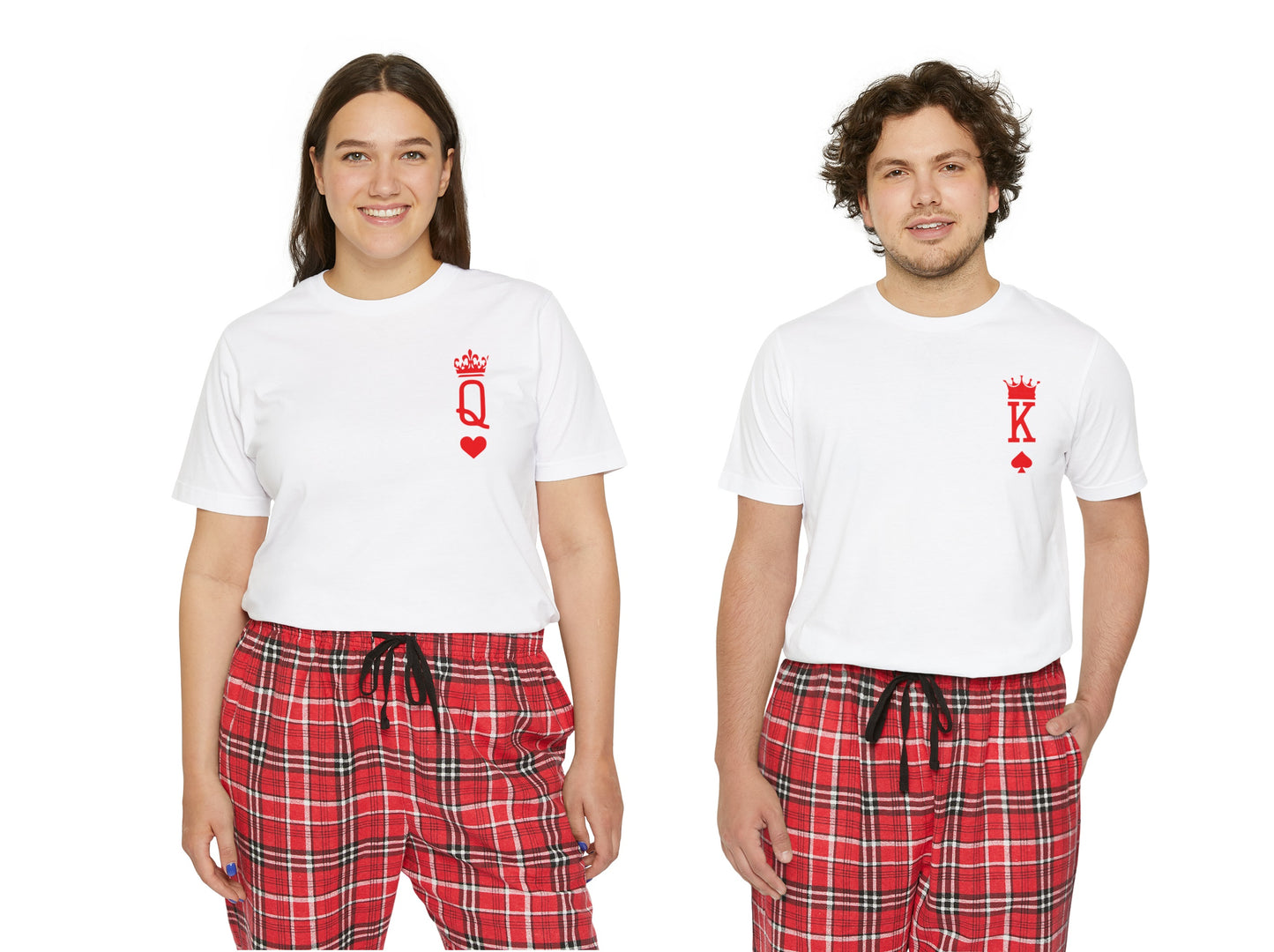King Of Hearts & Queen Of Hearts Matching Couples Pajama Bundle