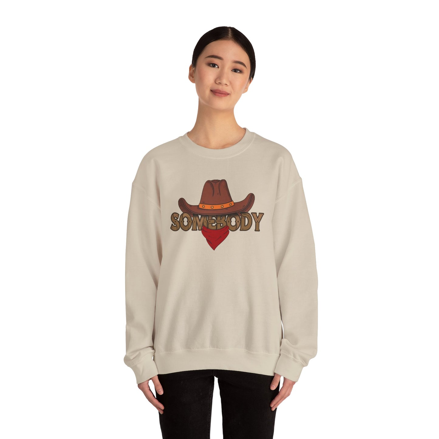 Somebody | Sand Crewneck Sweatshirt