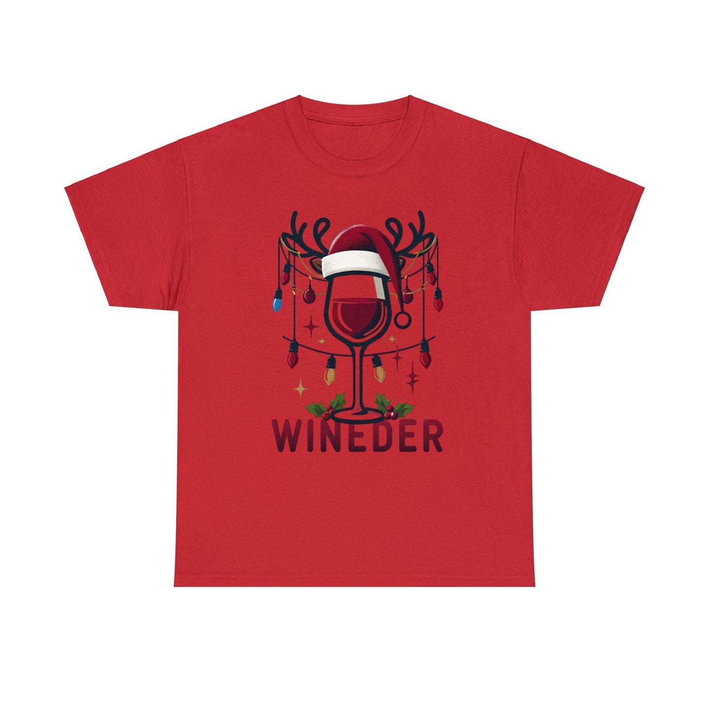 Winedeer Unisex Red Tee