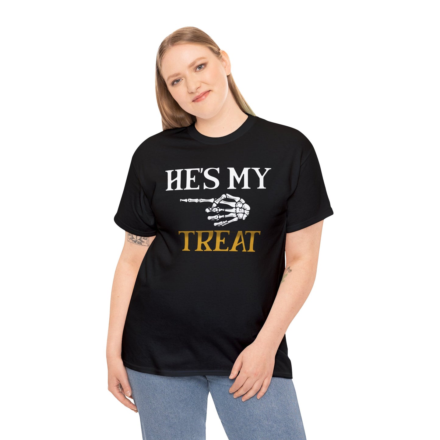 He's My Treat | Deluxe Black Tee