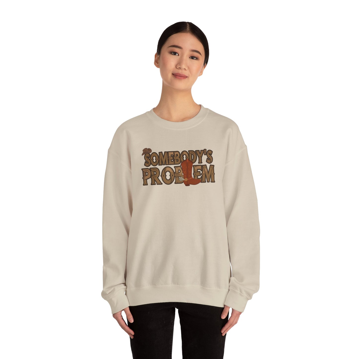 Somebody's Problem | Sand Crewneck Sweatshirt