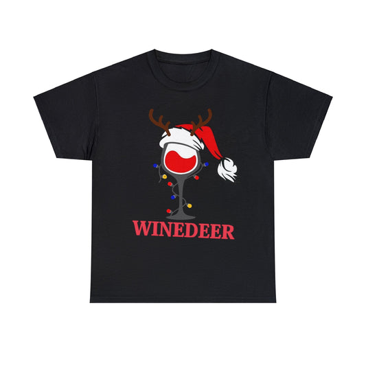 Winedeer Unisex Black Tee