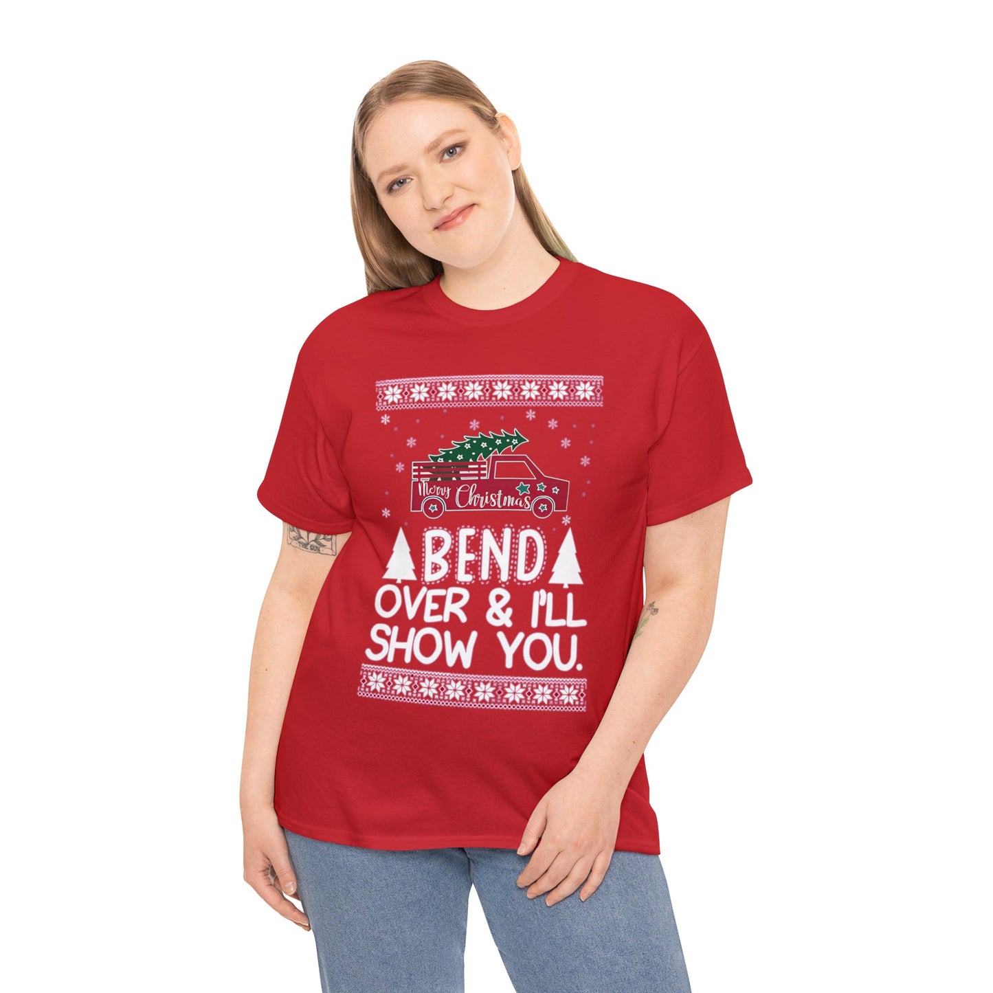 Bend over and I'll show you | Red Deluxe Tee