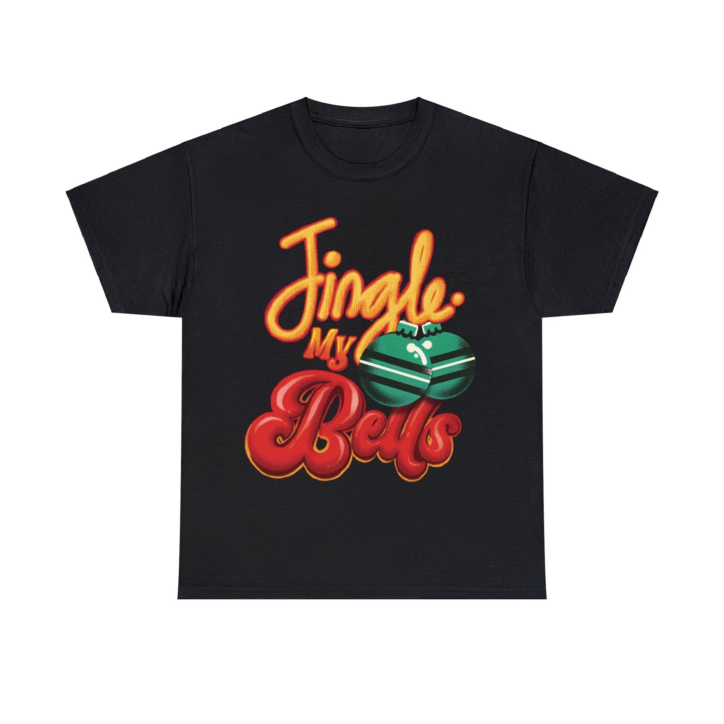 Jingle My Bells Unisex Black Christmas Tee