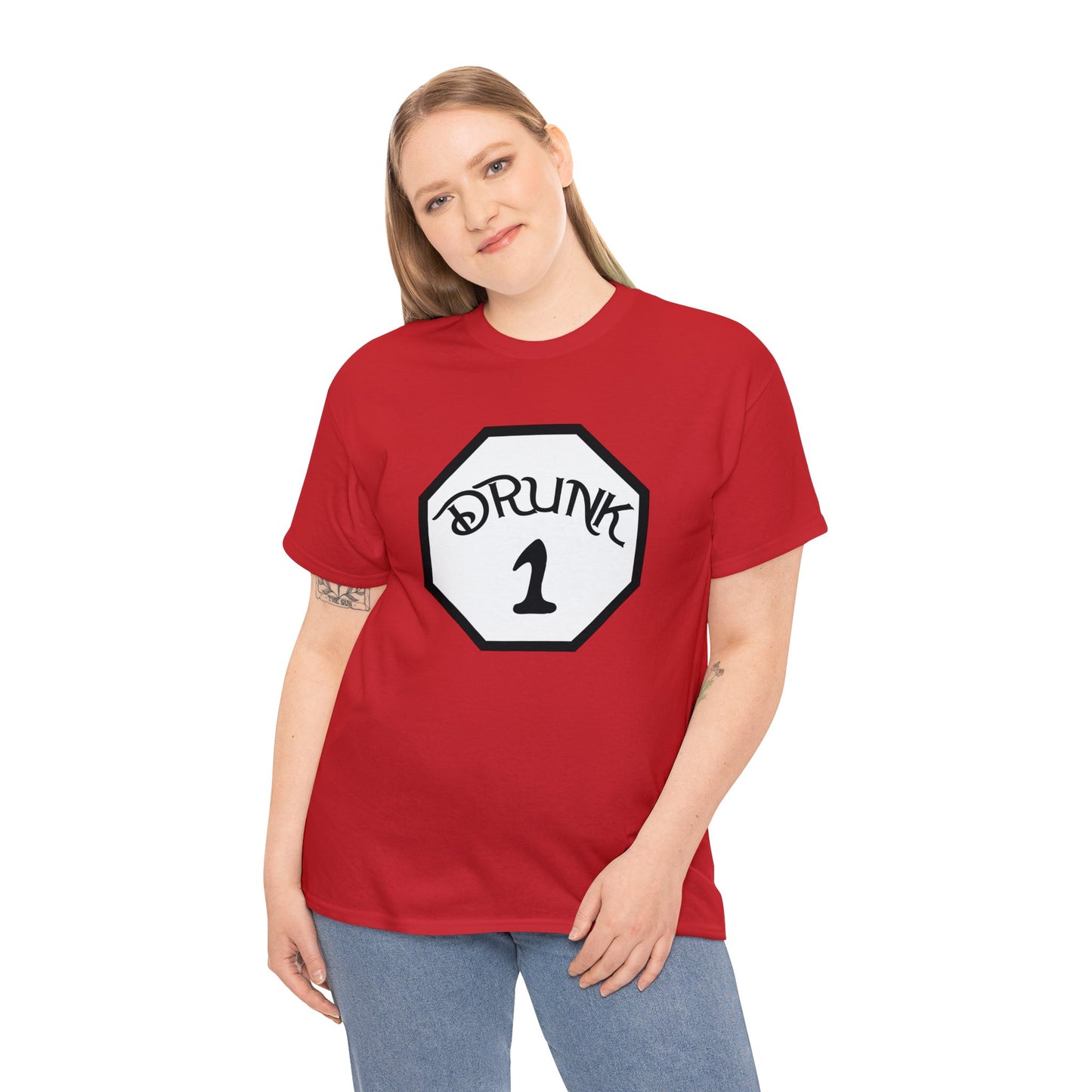 Drunk 1 | Deluxe Red Tee