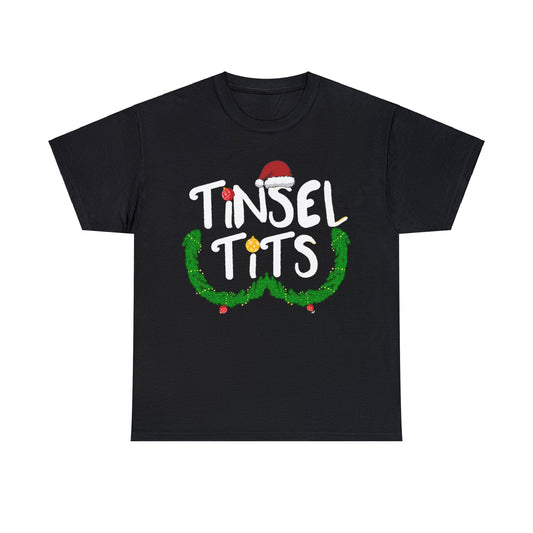 Tinsel Tits | Deluxe Black Tee