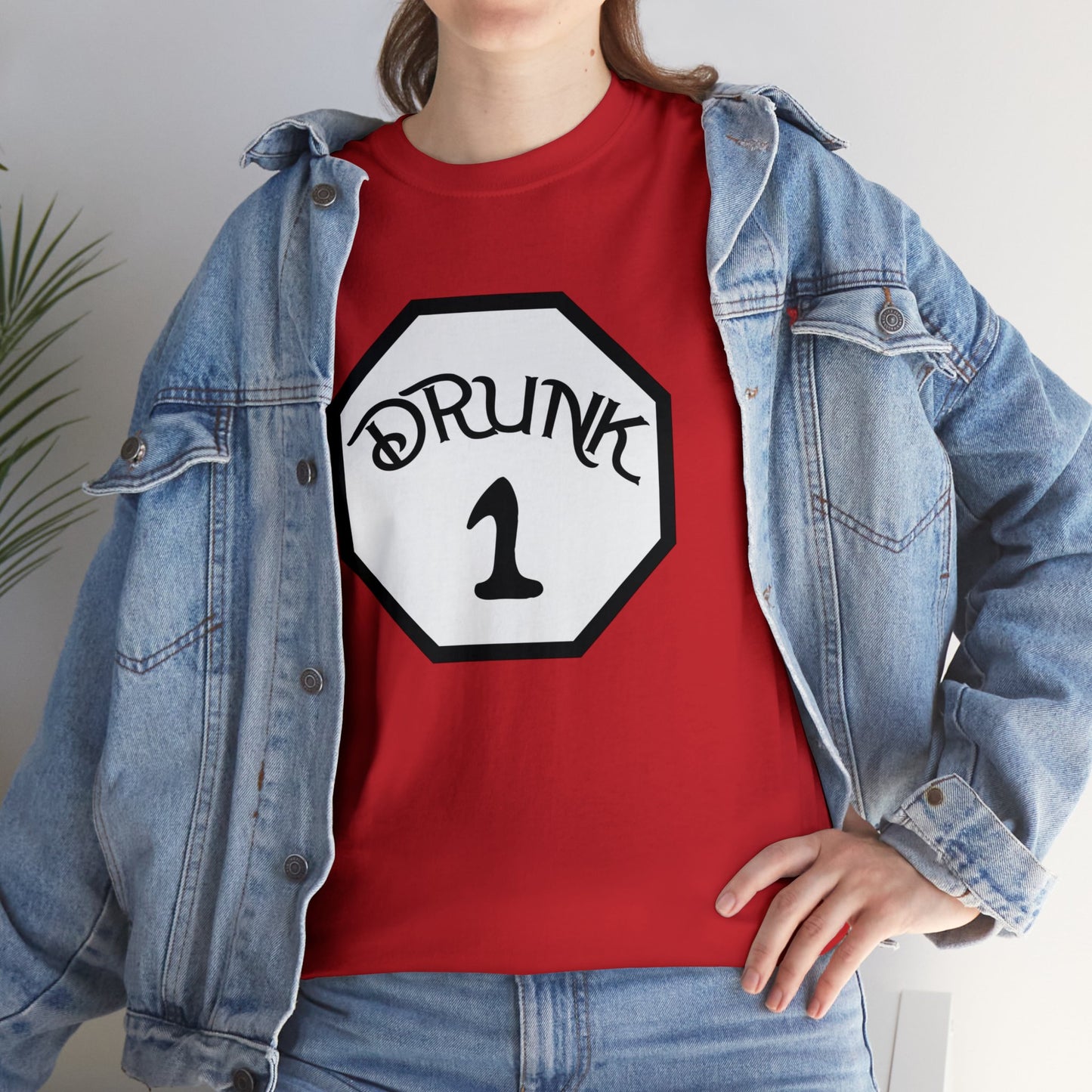 Drunk 1 | Deluxe Red Tee