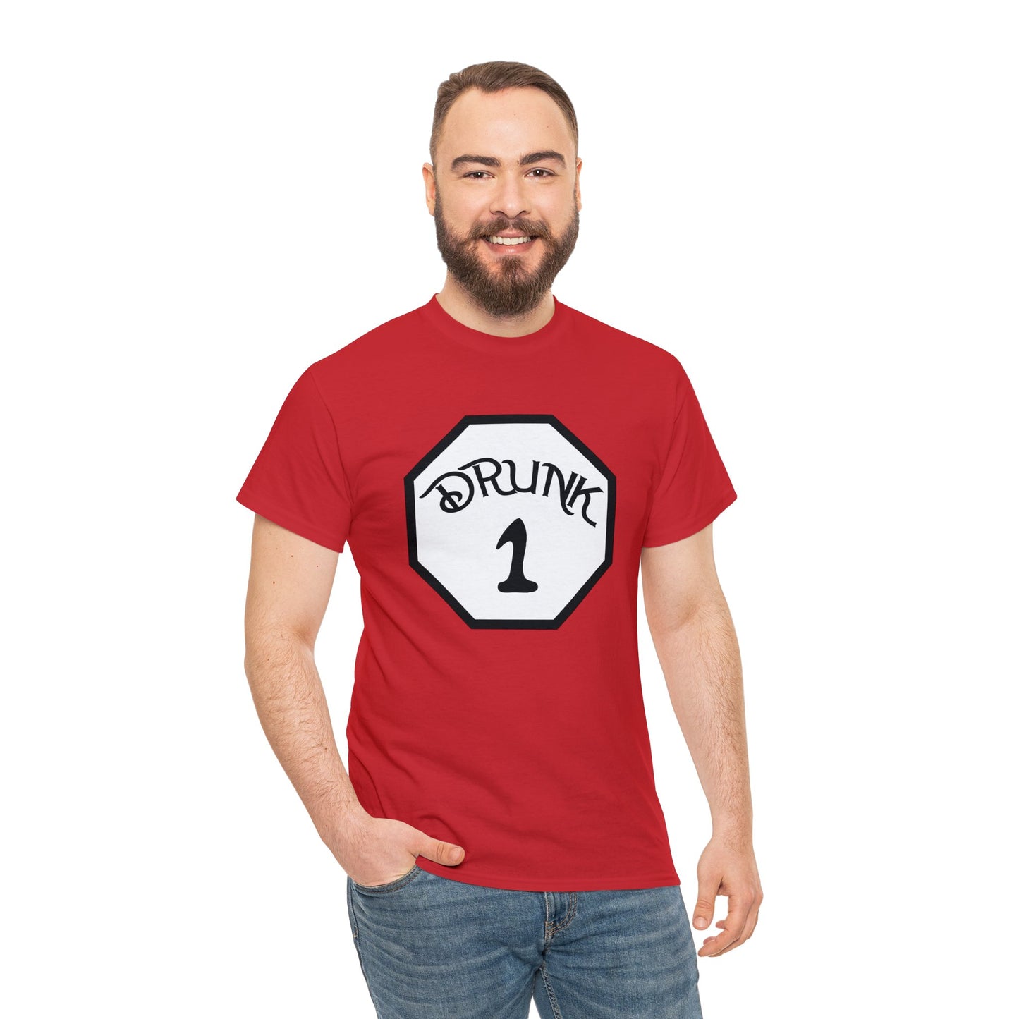 Drunk 1 | Deluxe Red Tee