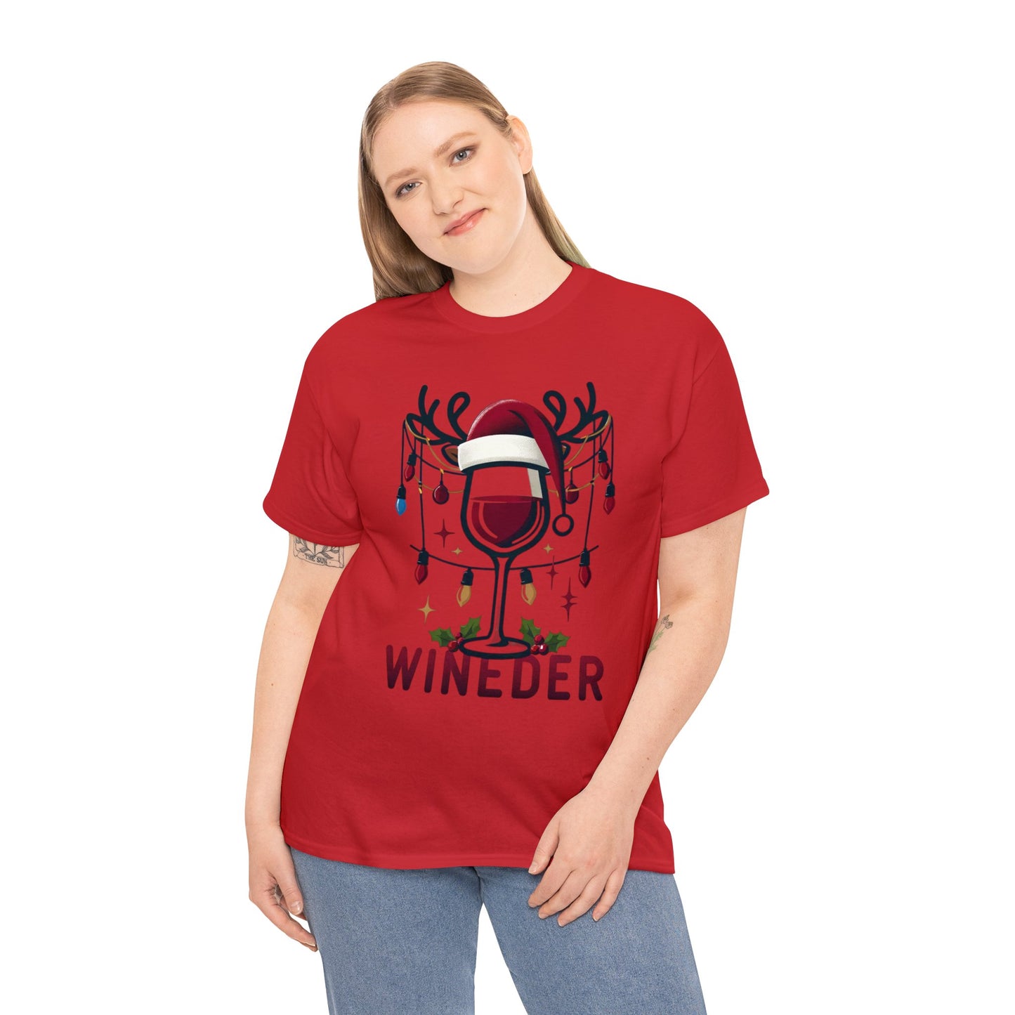 Winedeer Unisex Red Tee