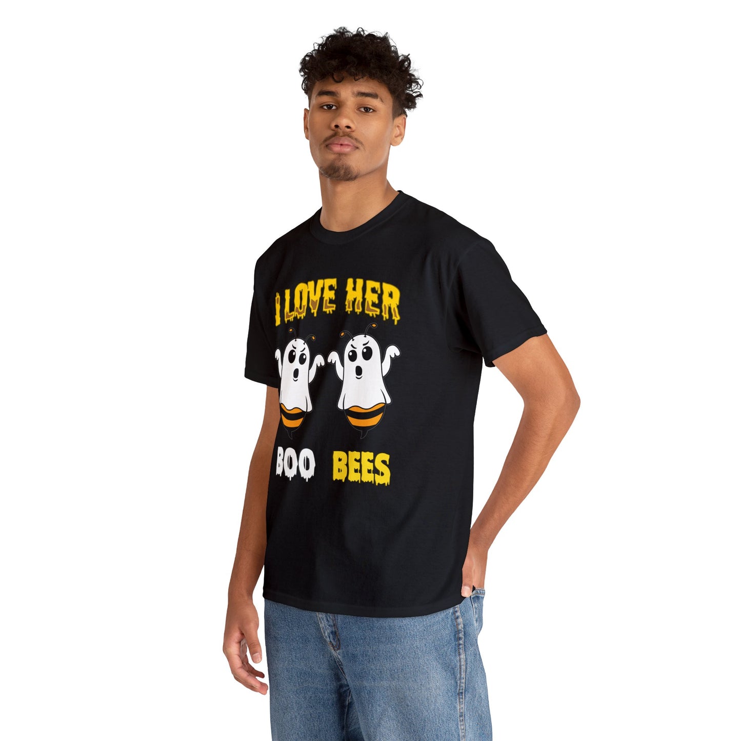 I Love Her Boobies | Deluxe Black Tee