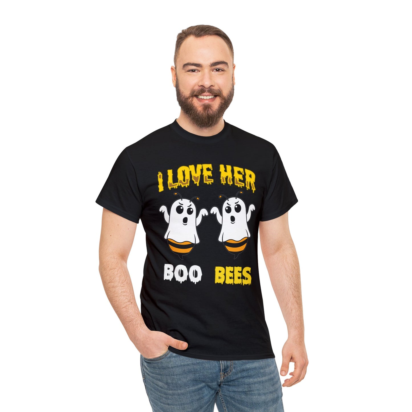 I Love Her Boobies | Deluxe Black Tee