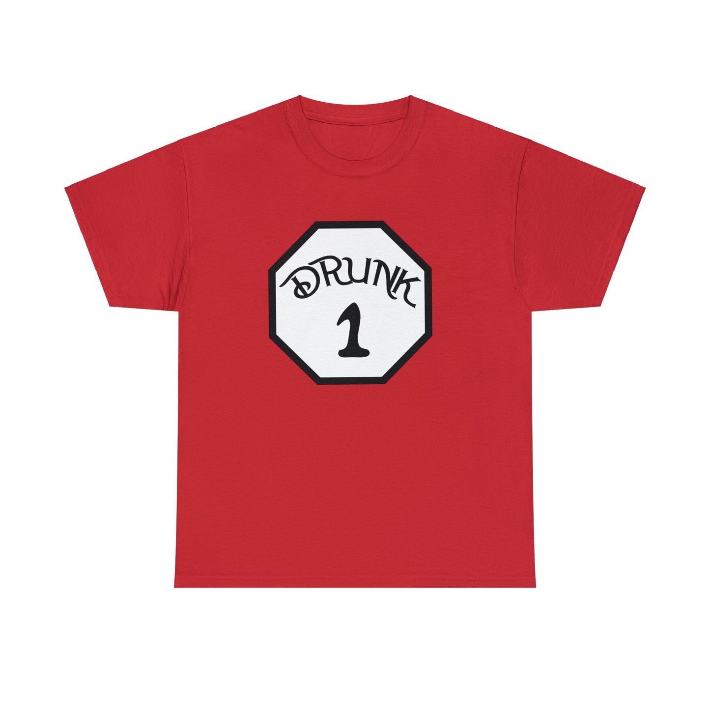 Drunk 1 | Deluxe Red Tee