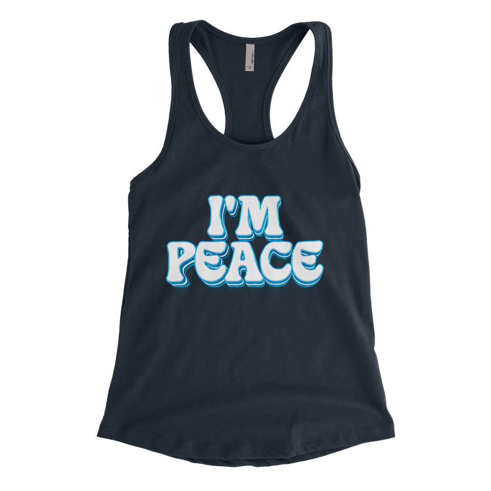 I Come In Peace & I'm Peace | Tank & Tee Bundle | Midnight Navy